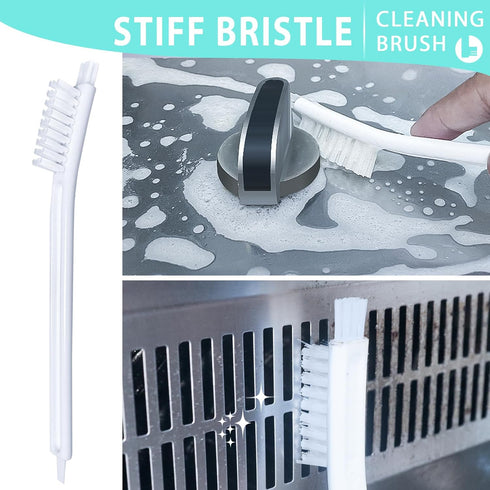 Small Cleaning Brushes Set, 4 PCS Tiny Detail Household Cleaning Tool for Window Track, Sliding Door, Kitchen