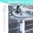 Small Cleaning Brushes Set, 4 PCS Tiny Detail Household Cleaning Tool for Window Track, Sliding Door, Kitchen