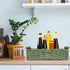 Round Paper Rope Storage Basket, Wicker Baskets for Organizing with Handle, Decorative Storage Bin for Toilet Paper,