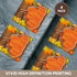 3dRose CST_149967_3 Group of Pumpkins Ceramic Tile Coasters, Set of 4