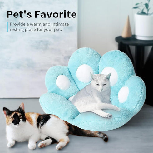 31.4 27.5 inch Ditucu Cat Paw Cushion Kawaii Chair Cushions x Cute Stuff Seat Pad Comfy Lazy Sofa Office Floor Pillow