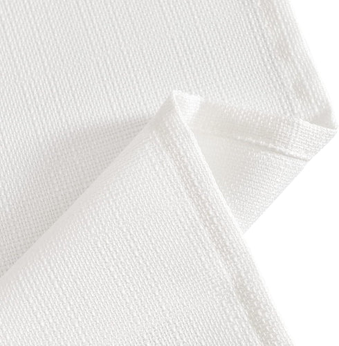 jinchan Kitchen Curtains, 24 Inch Linen Textured Cafe Tier Curtains for Small Windows, 2 Panels, White