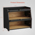Goozii Countertop, Counter Large Bread Box for Kitchen Black Bread Storage Container for Homemade Bread, Double Layer
