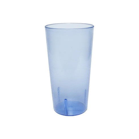 32 oz. Restaurant Tumbler Beverage Cup, Stackable, Break-Resistant Plastic, Set of 4 - Blue