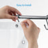 Clear Shower Curtain Liner by EHZNZIE, 72x72 Inches, Lightweight PEVA, Waterproof with 12 Rust Proof Grommets