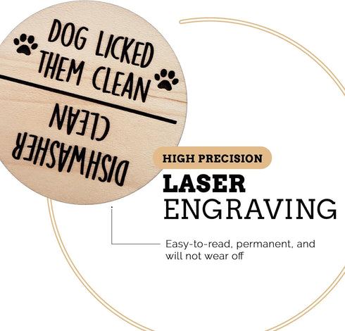Funny Kitchen Gadgets Clean and Dirty Sign for Dishwasher, Apartment Essentials, Clean Dirty Magnet for Home