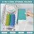 4-in-1 StorageRight Sponge Holder for Kitchen Sink, Sink Caddy Organizers and Storage with Adhesive Hook & Suction