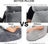 SLIGUY Reading Pillow-Bed Rest Pillow with Detachable Neck Roll & Support Arm for Sitting in Bed Couch