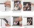 Neil Enterprises Inc. Black Leather Self-Stick Photo Album, 2.5" x 3.5", Holds 10 Photos