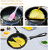 GOWENIC Egg Mini Frying Pan, Black, 12cm Household Small Kitchen Cooker for Frying Eggs