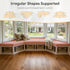 ROFIELTY Custom Bench Cushions, Window Seat Cushions with Non-Slip Bottom, Waterproof Indoor Outdoor Bench Cushion