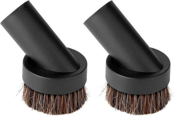 Lamoutor 2Pcs Soft Bristle Vacuum Brush, Round Brush Vacuum Attachment for Most Vacuum Cleaners