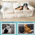 Evelots Clear Couch Cover - Thick Heavy Duty Vinyl 3 Seat Sofa Cover for Protection Against Pets