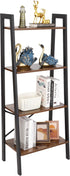 4-Tier ZENY Bookshelf, Ladder Bookcase, Multifunctional Ladder-Shaped Plant Flower Stand Rack Bookrack Storage Shelves