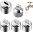 4 Pack Water Spigot Lock, Brass Hose Bib Lock for 3/4 Inch