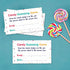 Candy Guessing Game Cards - Games Activities and Decorations, 50-Pack