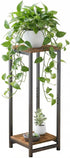 2 Tier Tall Plant Stand Indoor, 32.5" Corner Plant Stands for Indoor