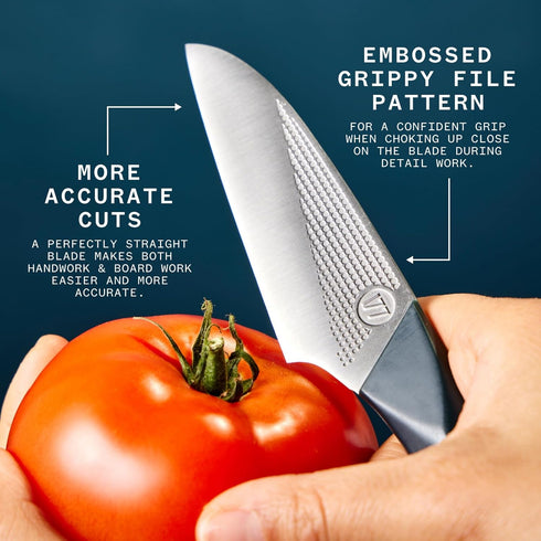 3.5 Inch 1.4116 Milk Street Kitchin-kiji Knife, Blade, German Steel, Ergonomic Handle Paring Knives for Home Chefs