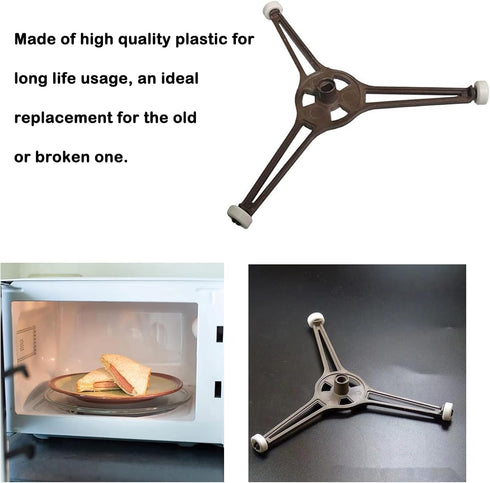 9.6 Inch Microwave Turnpiece Holder - Rotating Ring Roller Glass Plate Tray Support Holder