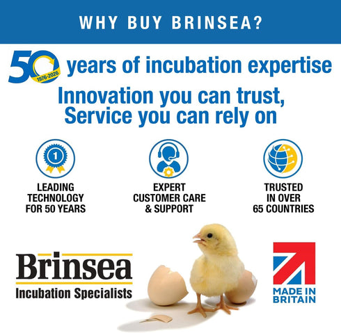 28 Accommodates Set 3 Brinsea Large Egg Carriers for Ovation Incubator, Optional Accessory Goose-Size Eggs
