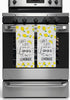 Lemon Kitchen Towels and Pot Holders Set: Colorful Printed "When Life Gives You Lemons, Make Lemonade" on 100% Cotton