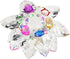 OwnMy Sparkle Crystal Lotus Flower Hue Reflection Feng Shui Home Decor with Gift Box (4 Inch/100MM Rainbow)