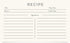 Jot & Mark Recipe Cards: 3x5 Inches Blank Double Sided, 50 Count (Modern Minimal)