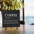 Charming Wooden Coffee Table Sign - Perfect Gift for Coffee Enthusiasts