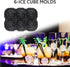 Mikiwon Ice Cube Tray, 2 inch Rose Ice Cube Trays with Covers, 6 Cavity Silicone Rose Ice Ball Maker for Cocktails