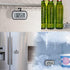 Digital Refrigerator Thermometer with Magnetic Back, Large LCD, Easy to Read (Black-2 Pack)
