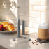 Zulay Rechargeable Froth N Go Milk Frother - 3-in-1 Wand with Case & USB-C Charger, 3 Whisk Attachments, Silver