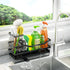 Sponge Holder for Kitchen Sink, Self-Draining Sink Caddy Organizer with Removable Brush