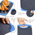Large-Small Cutting Board Set of 3 - Dishwasher Safe, Juice Groove, Easy Grip Handle, Non-Slip Rubber