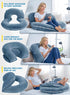 INSEN Reading Pillow, Back Pillow for Sitting in Bed for Reading, Nurse & Relax, Reading Pillow for Adults, Moms