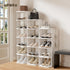 5 Closet, Small Shoe Rack, Tier Plastic Vertical Shoe Rack for Small and Narrow Spaces, Free Standing Shoe Organizer