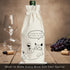 12.9 5.6 Inch Set 2 PurpleEssences Wine Gift Bag Reusable - Natural Cotton Linen Bottle Cover for Weddings