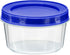 DecorRack 4 Pack 8 Oz Plastic Food Storage Containers with Screw Lids for Snacks, Travel, and Art Crafts