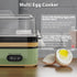 Electric Rapid Egg Cooker for 6 Eggs, Soft, Medium, Hard Boiled, Poacher, Omelet Maker with Auto Shut-Off (Green)