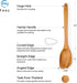 FAAY Teak Wooden Utensils - Healthy Spoon and Spatula - Handcrafted from High Moist-Resistance Teakwood