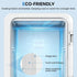 Ecowell WRE100 Mini Bedroom Fridge, 4L/6 Can Portable Compact Refrigerator for Office Dorm Car