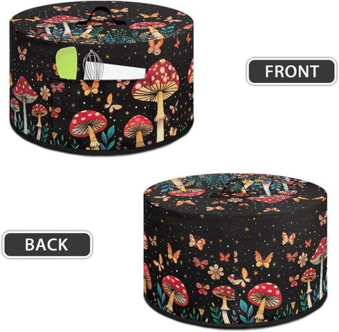 Crock Pot Dust Cover - Mushroom Slow Cooker Dust Cover for 6, 7, 8 Quart Oval Crock Pot