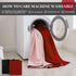 40''x60'' Tisancy Waterproof Blanket for Bed Couch Sofa, Reversible & Washable, Fleece and Flannel Waterproof Mat