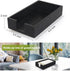 Guest Paper Towels Holder for Bathroom Napkin Tray Black Wooden Napkins Holder for Table Modern Disposable Hand Towel