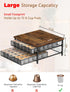MOOACE Coffee Pod Holder for K Cup - 2 Tier Drawer Holder with Sliding Baskets, 72 Capacity Pods Organizer for Coffee