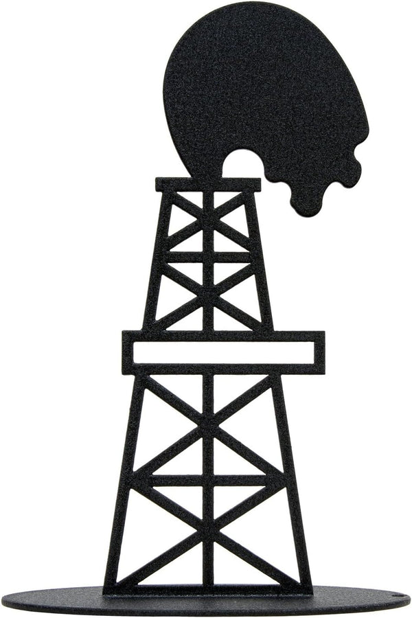 Innovative Fabricators, Inc. American Steel Oil Derrick Cake Topper, 7 Inch, Made in USA