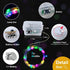 pozzolanas 8 Pack 7ft 20 Multicolor Battery Operated String Lights - Waterproof Fairy Lights with LEDs for Home, Mason