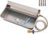 boajf Automatic Dog Water Dispenser with Drain Hole, 304 Stainless Steel Auto Water