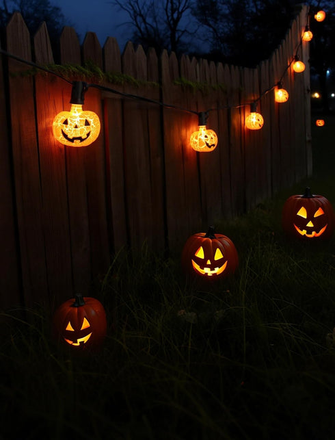 Hobbynors 10.5 Cozy Create a Timeless Halloween Welcome: Feet Classic Pumpkin String Lights, Plug-in & Extendable