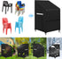 4-6 33"Lx27"Dx48"H Stacking Outdoor Chair Cover Waterproof, Patio Chair Cover Lawn Outside Patio Furniture Covers