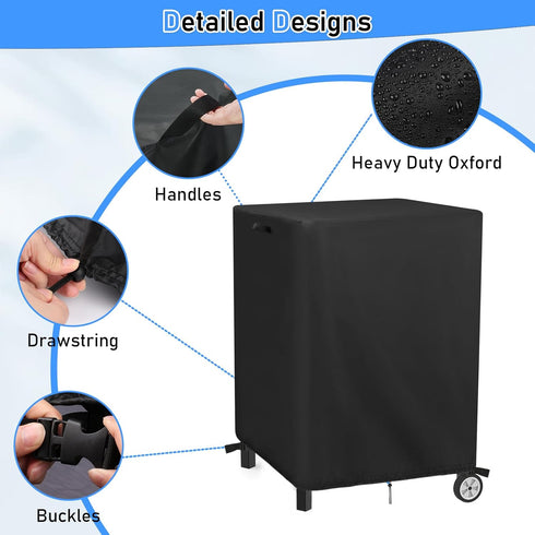 28"L25"W34"H, Outdoor Patio Table Cover for Pinikox Kitchen Island Prep Table, Waterproof Service Cart Covers Rolling